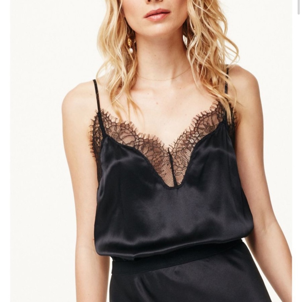 Cami NYC silk lace cami